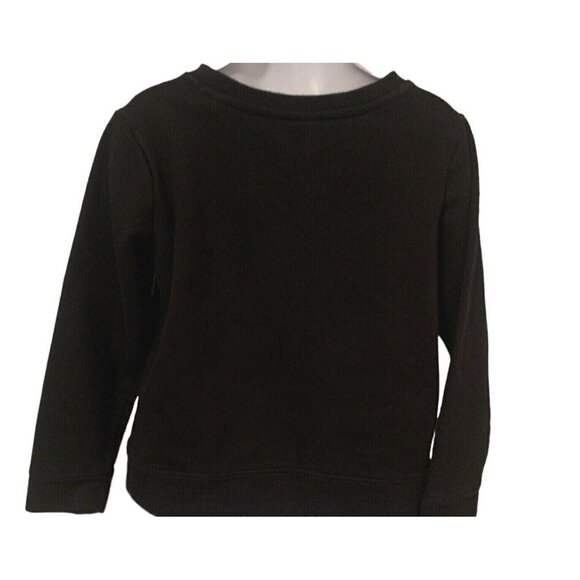 Puma Boys Sweatshirt Youth Size 6 Black Red Graphic Long Sleeve - Picture 6 of 9